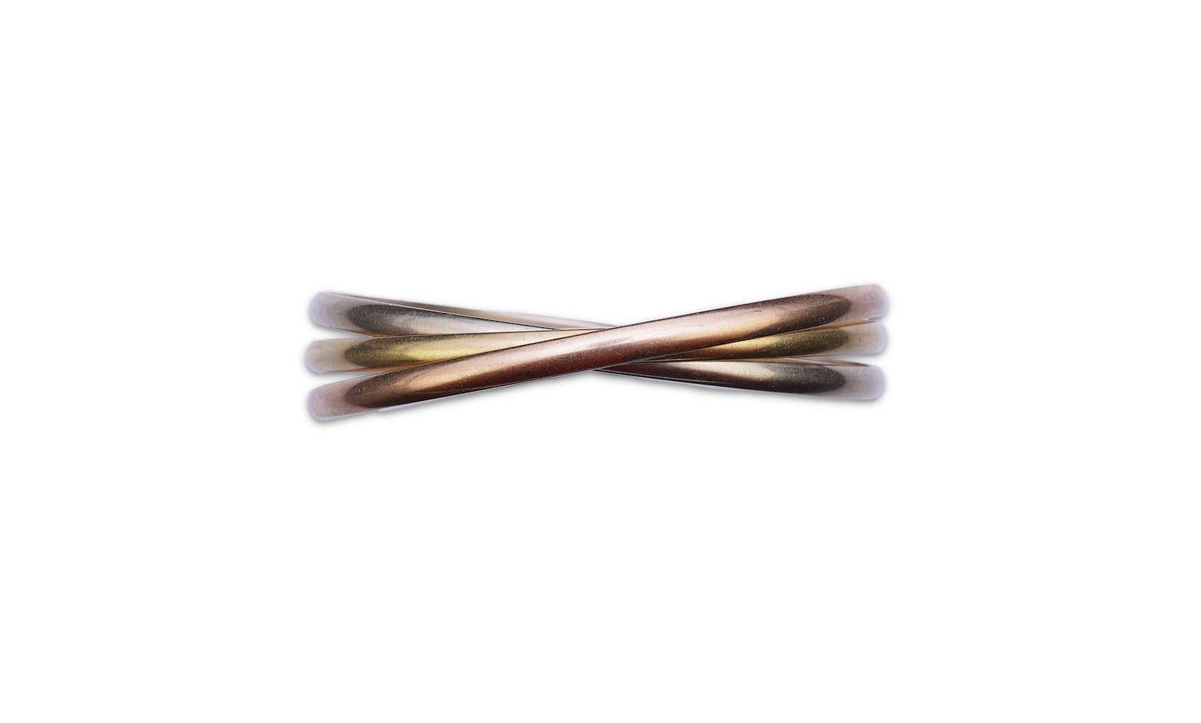 Cartier, a gold bangle, 'Trinity de Cartier'